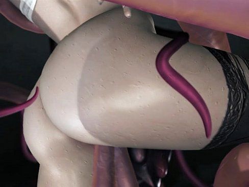 [3D eroticism animated cartoon] beautiful girl - eroticism animated cartoon capture image which is violated by the innumerable feelers of the feeler creature 6