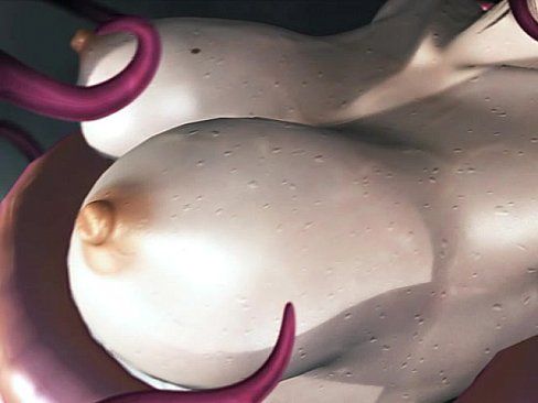 [3D eroticism animated cartoon] beautiful girl - eroticism animated cartoon capture image which is violated by the innumerable feelers of the feeler creature 7