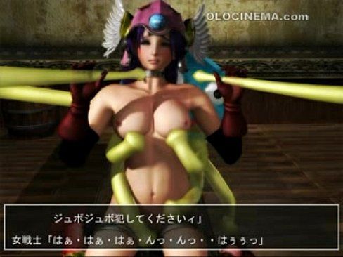 [3D eroticism animated cartoon] - eroticism animated cartoon capture image that is violated feeler omission ○ ぽに, and ド ○ クエドスケベ woman soldier is trained 15