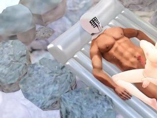 It is イチャラブ H - eroticism animated cartoon capture image in eroticism animated cartoon animation "3D" Alice and a hot spring 9