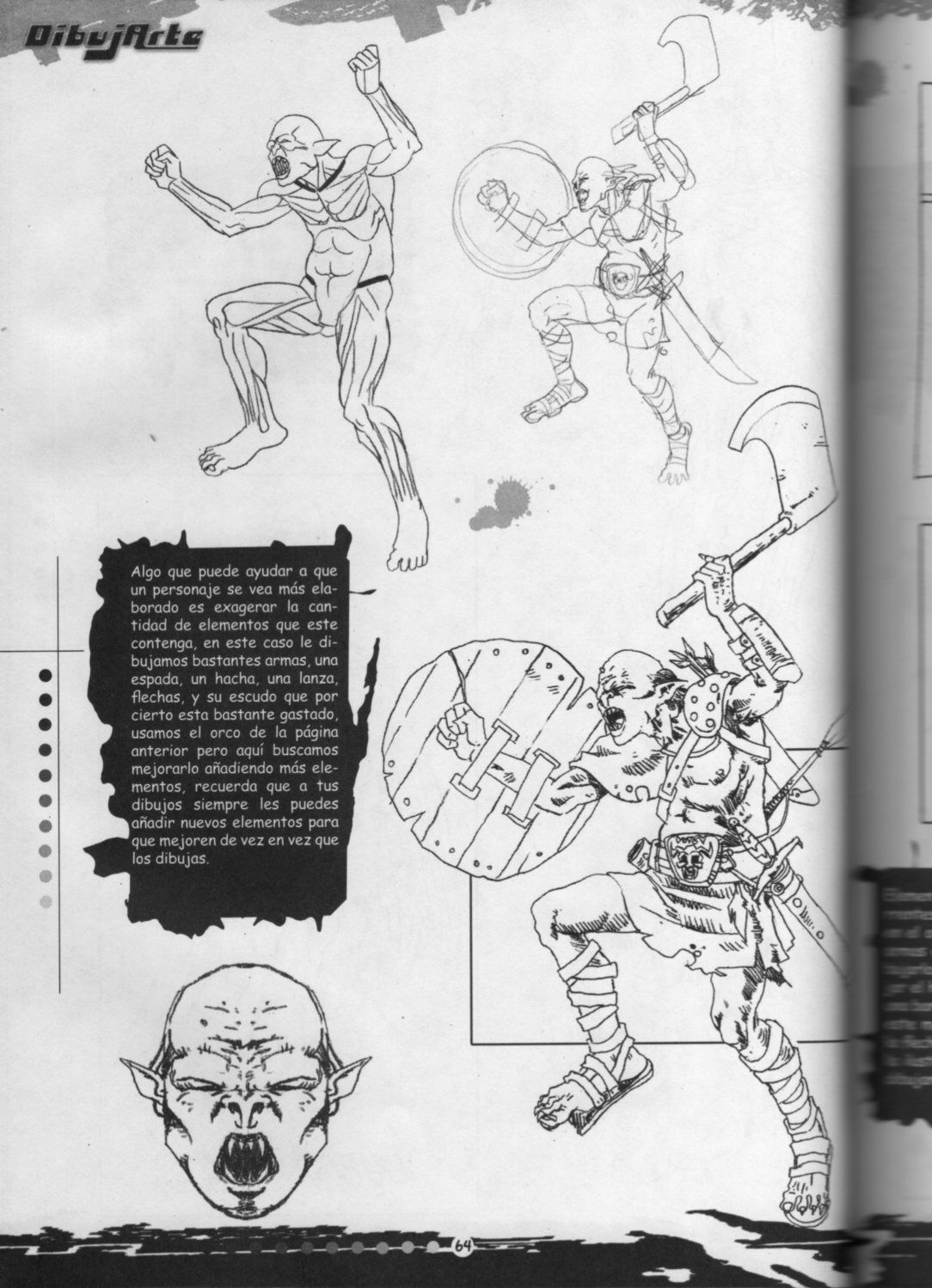 DibujArte Epecial Manga #18/20 - Armas armaduras y Personajes fantasticos [Spanish] 63