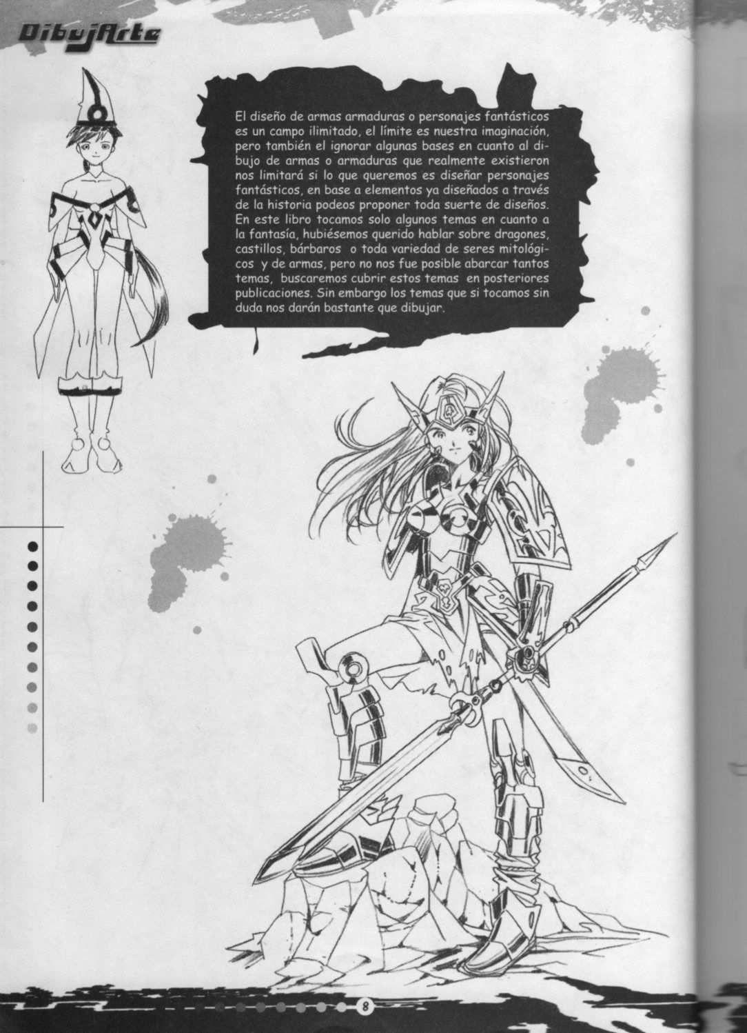 DibujArte Epecial Manga #18/20 - Armas armaduras y Personajes fantasticos [Spanish] 7