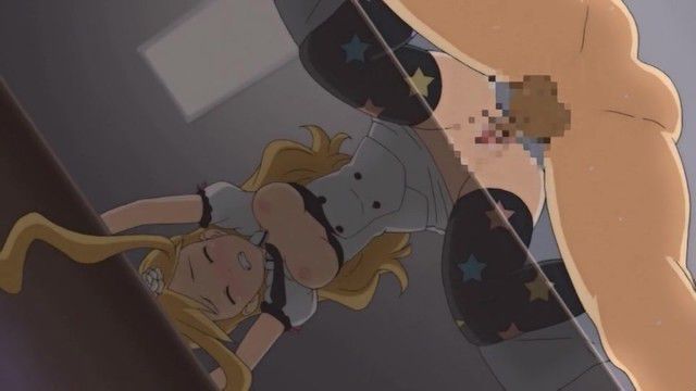 Idol's sister three pouring cum made in the dressing room during a break in the live rough in the Bukkake anime [pornhub]-anime image capture 14