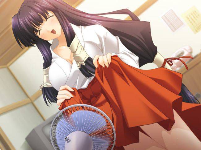 Admire the shrine maiden's second erotic images. 18