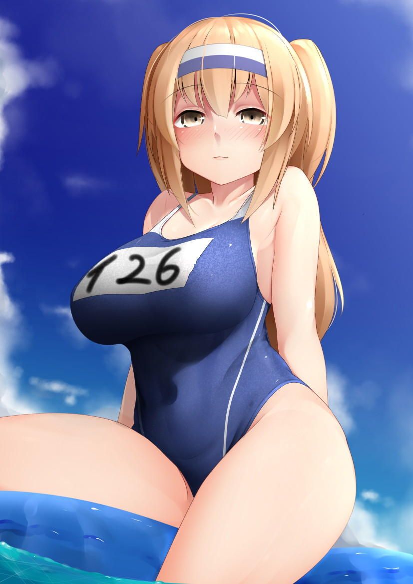 This is a two-dimensional erotic image of a girl wearing plump squirt water that says "This is no good..." 19