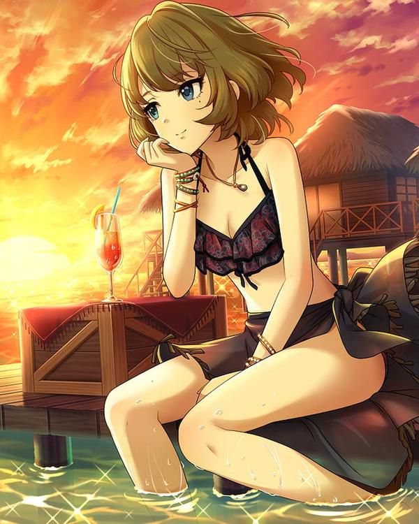 [Large image] "Cinderella girls' swimsuit illustration too erotic, threw away the summer and think that's not a views www 14