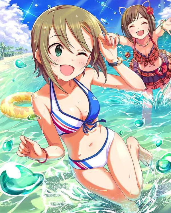 [Large image] "Cinderella girls' swimsuit illustration too erotic, threw away the summer and think that's not a views www 21