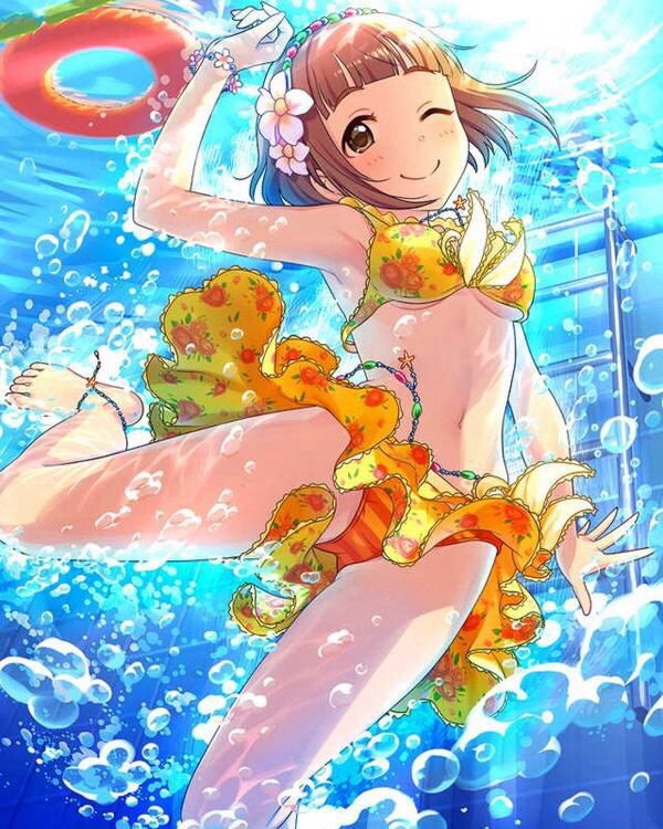 [Large image] "Cinderella girls' swimsuit illustration too erotic, threw away the summer and think that's not a views www 33