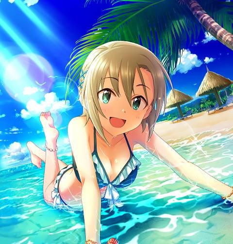 [Large image] "Cinderella girls' swimsuit illustration too erotic, threw away the summer and think that's not a views www 8