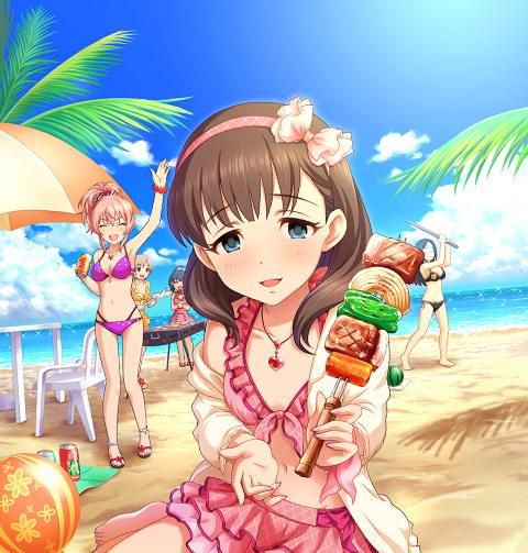 [Large image] "Cinderella girls' swimsuit illustration too erotic, threw away the summer and think that's not a views www 9