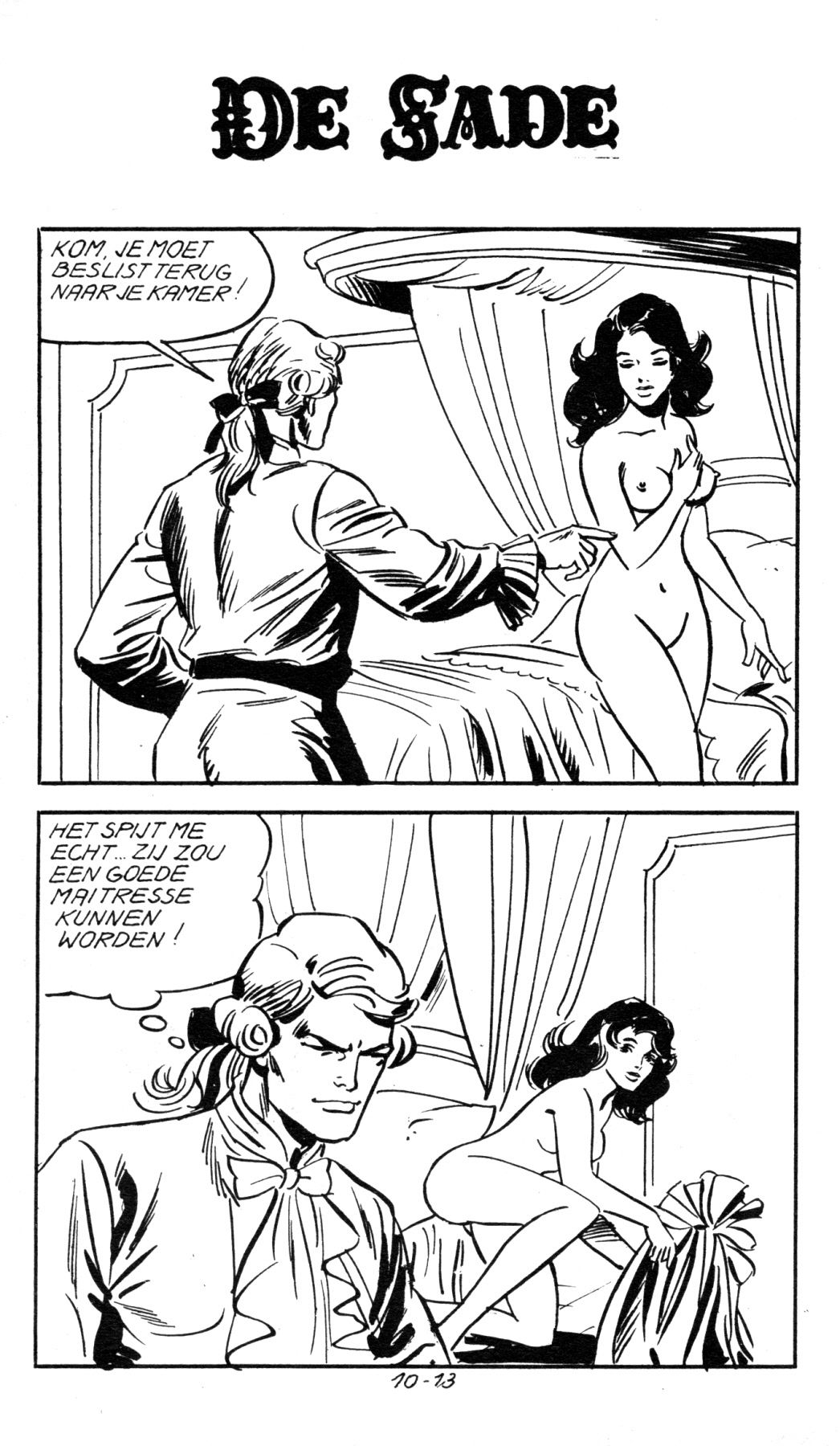 Het Bloedbad (Dutch) In 5 series...53 Nog niet geplaatste strips uit de "De Sade" serie 14