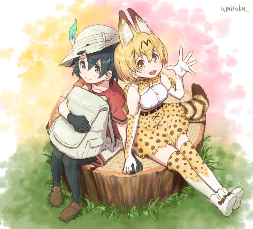 Bag-Chan x Serval Chan Ho was cute stiff image posting.! [Friends of the beast, the beast friends 10