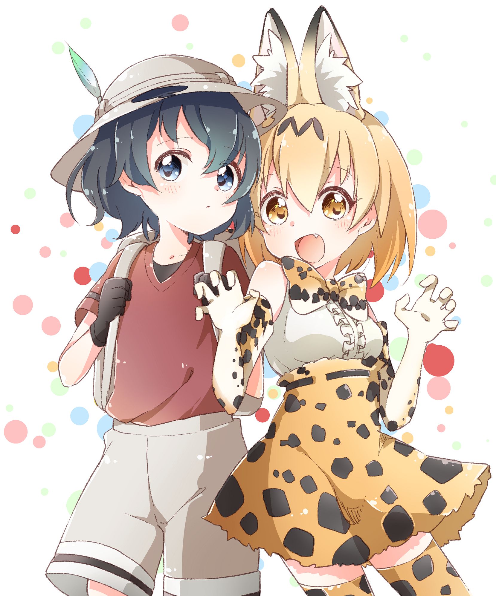 Bag-Chan x Serval Chan Ho was cute stiff image posting.! [Friends of the beast, the beast friends 14