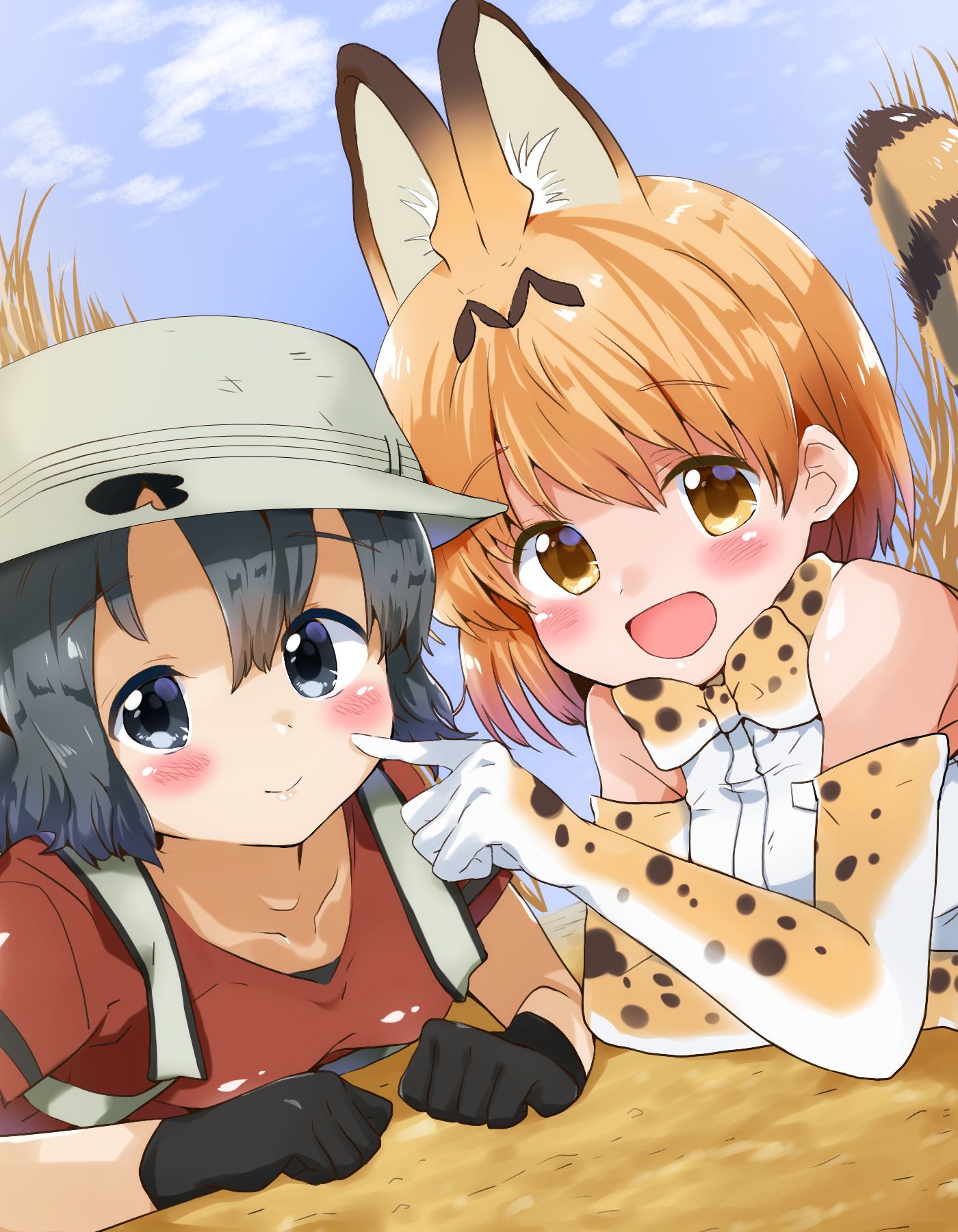Bag-Chan x Serval Chan Ho was cute stiff image posting.! [Friends of the beast, the beast friends 15