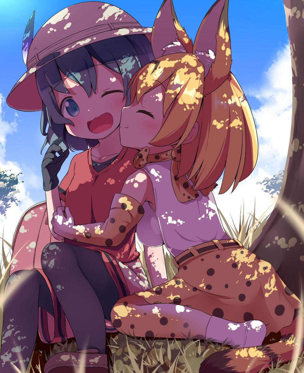 Bag-Chan x Serval Chan Ho was cute stiff image posting.! [Friends of the beast, the beast friends 17
