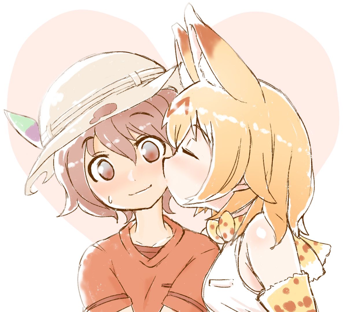 Bag-Chan x Serval Chan Ho was cute stiff image posting.! [Friends of the beast, the beast friends 3
