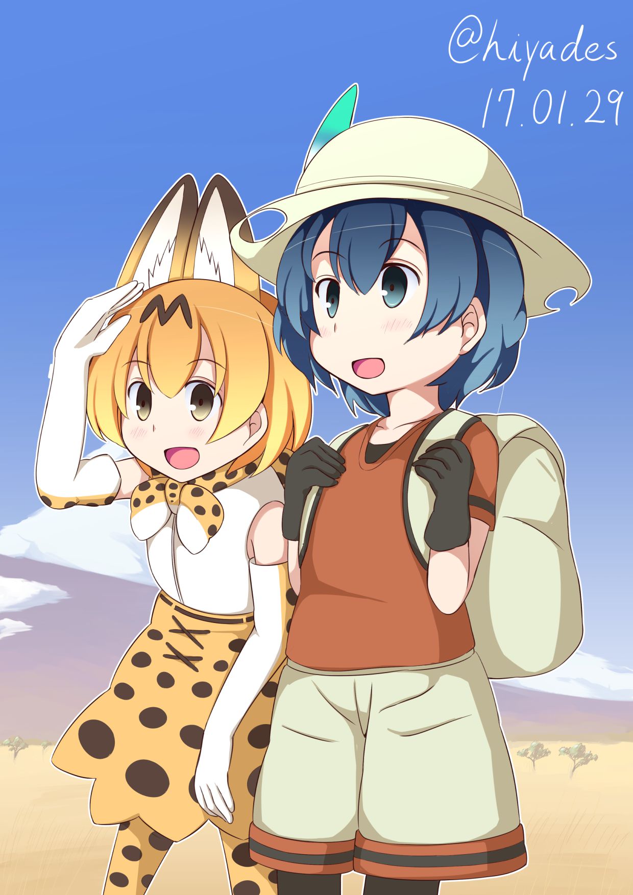 Bag-Chan x Serval Chan Ho was cute stiff image posting.! [Friends of the beast, the beast friends 4