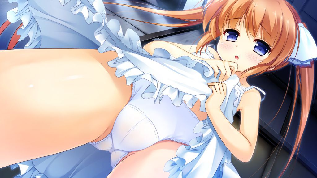 【Lori Buildup】Secondary erotic image of a second loli girl pulling up her skirt to show her pants 13