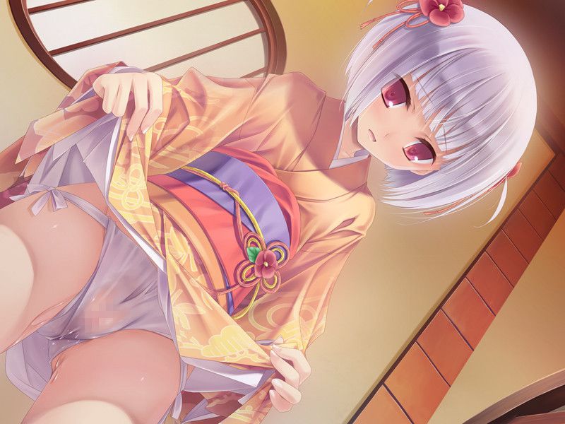 【Lori Buildup】Secondary erotic image of a second loli girl pulling up her skirt to show her pants 24