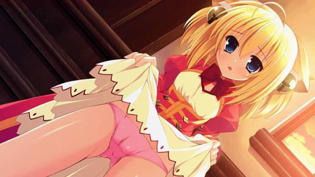 【Lori Buildup】Secondary erotic image of a second loli girl pulling up her skirt to show her pants 3