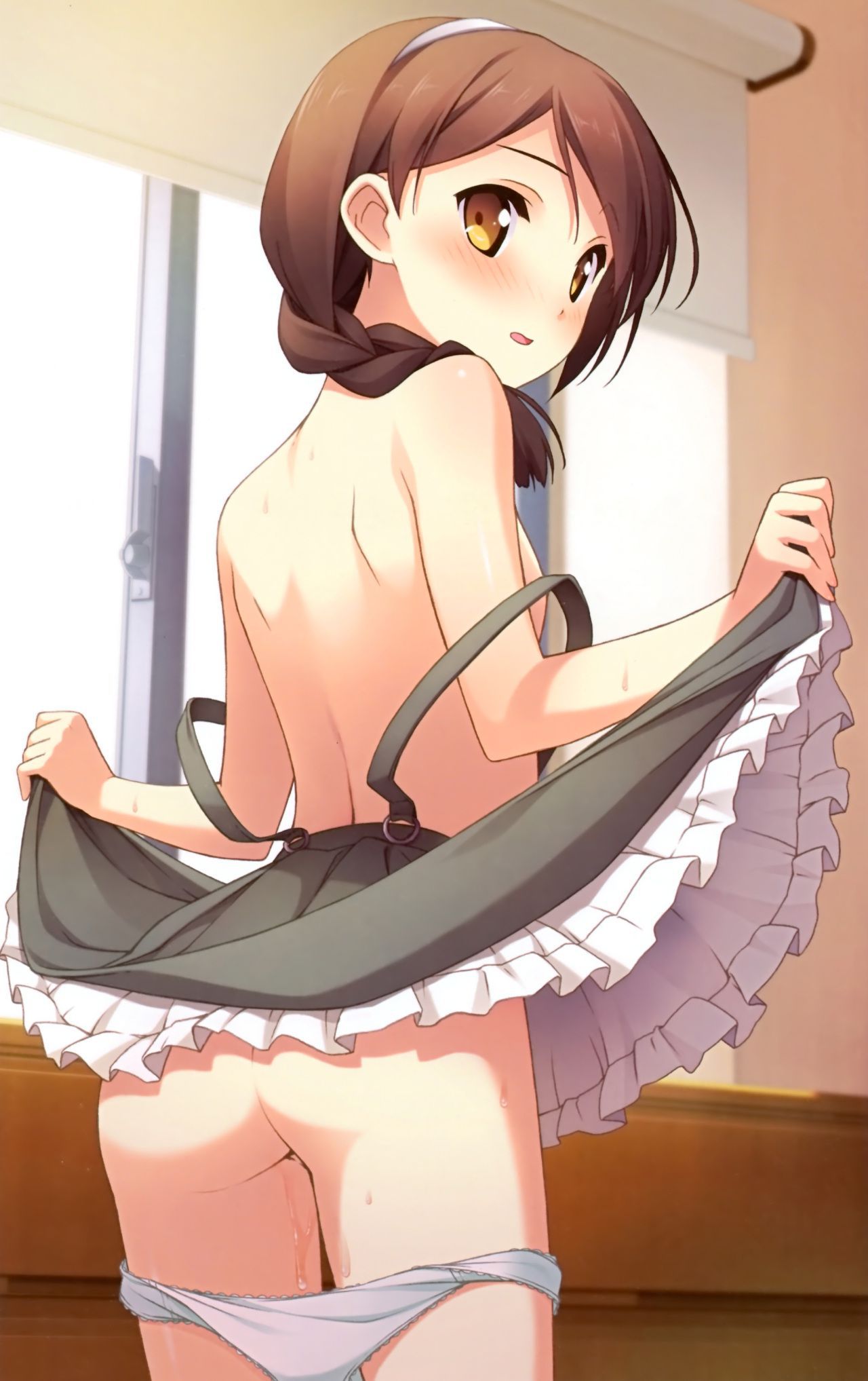 【Lori Buildup】Secondary erotic image of a second loli girl pulling up her skirt to show her pants 31