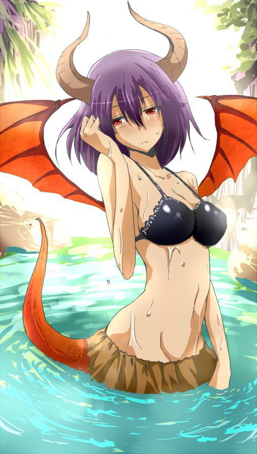 I want an erotic image of Bahamut in Divine Strike! 15