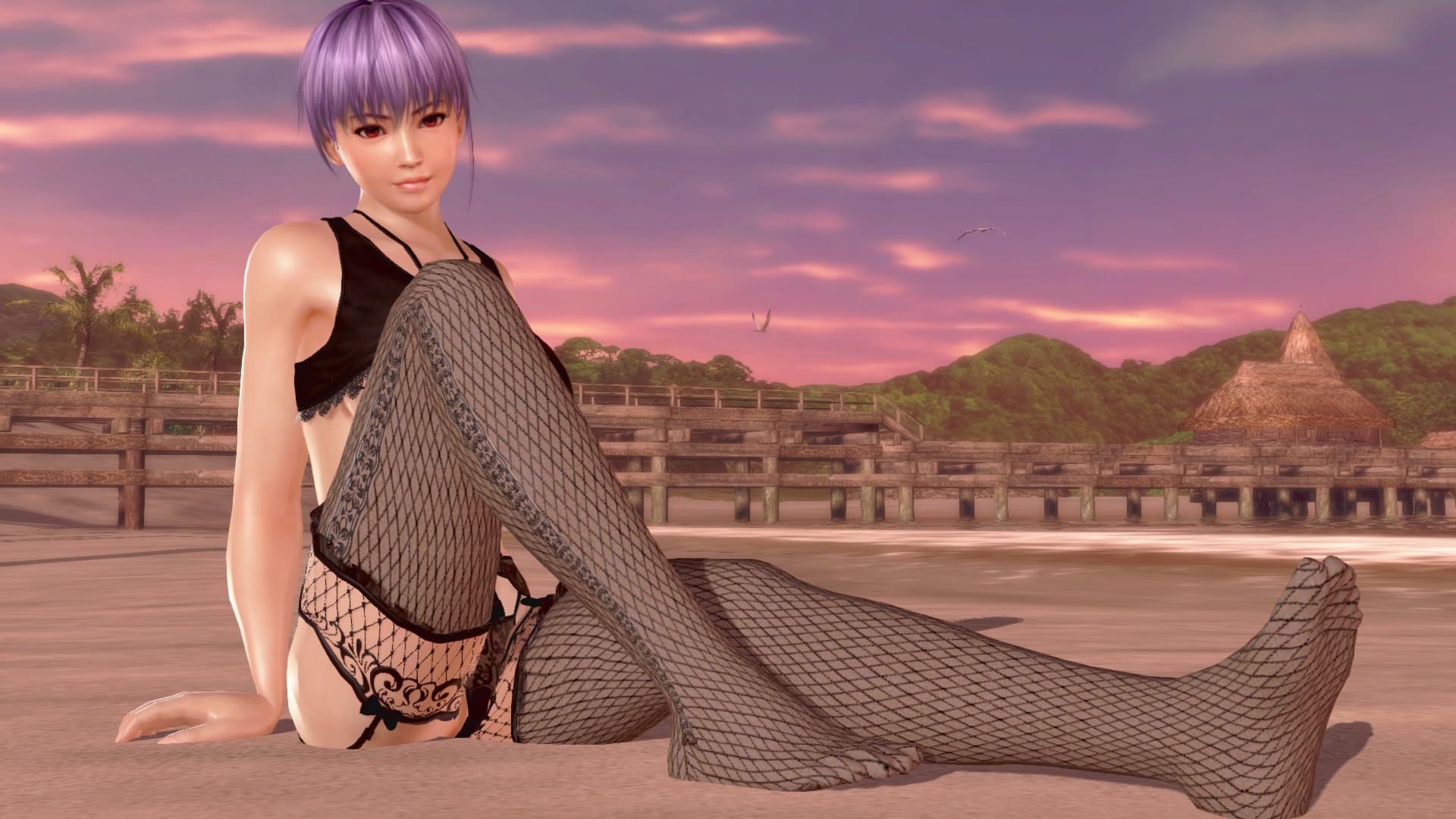 Photo session with DOAX3 new swimsuit "clam" (ayane ver.) 25