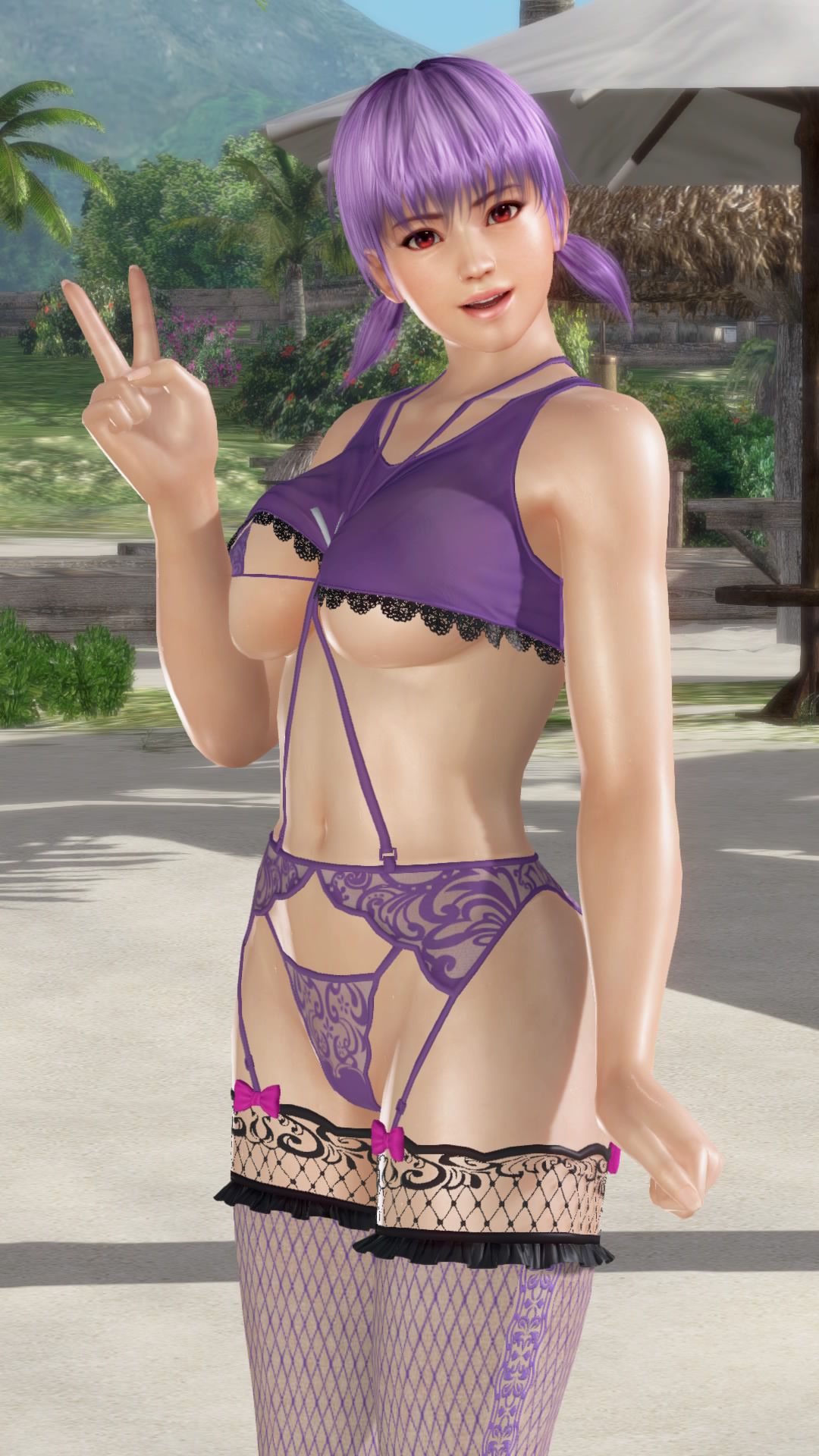 Photo session with DOAX3 new swimsuit "clam" (ayane ver.) 9