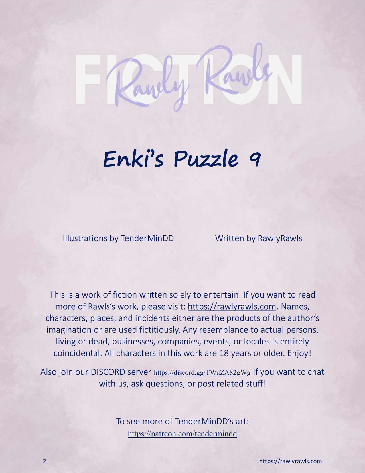 Enki's Puzzle Chapter 9: Rawly Rawls Fiction 2