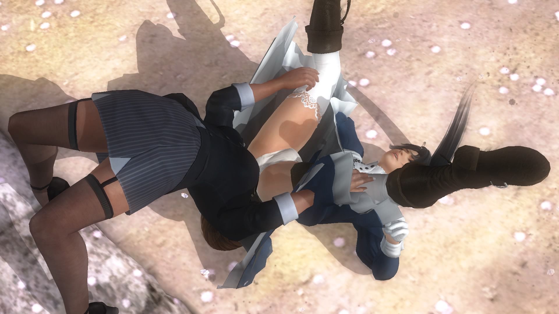 DOA5LR leaves (special designer prizes KOs) to ryona with butterfly suplex 7