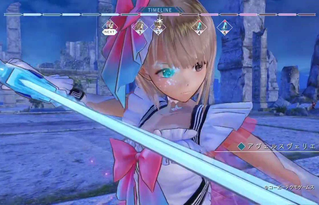 "Blue reflection' play movie battle scenes with girl magic girl wearing panchira I 1