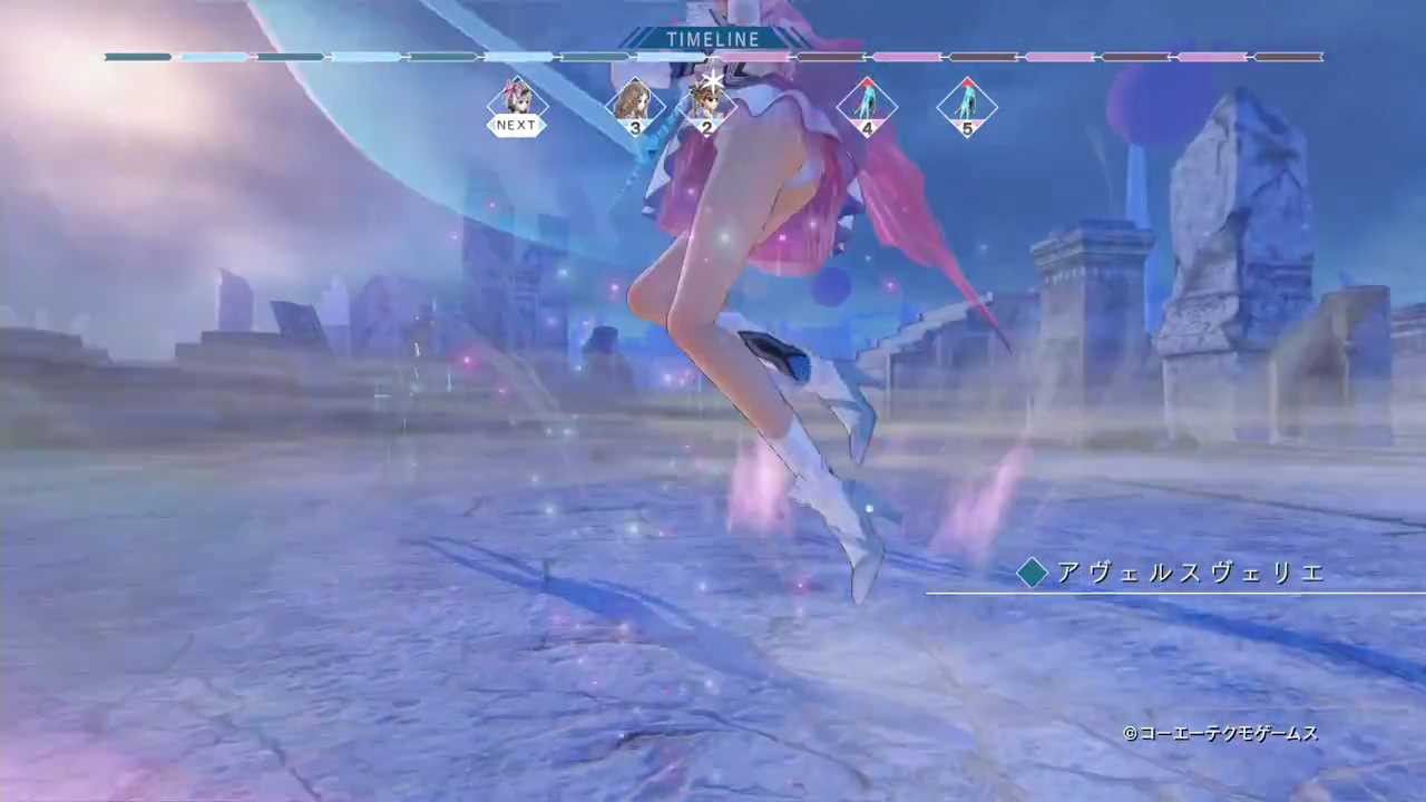 "Blue reflection' play movie battle scenes with girl magic girl wearing panchira I 15