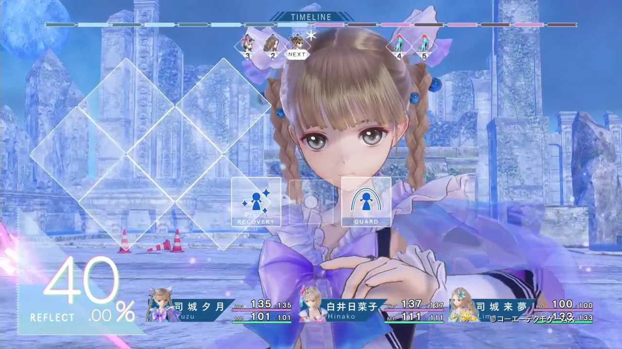 "Blue reflection' play movie battle scenes with girl magic girl wearing panchira I 3