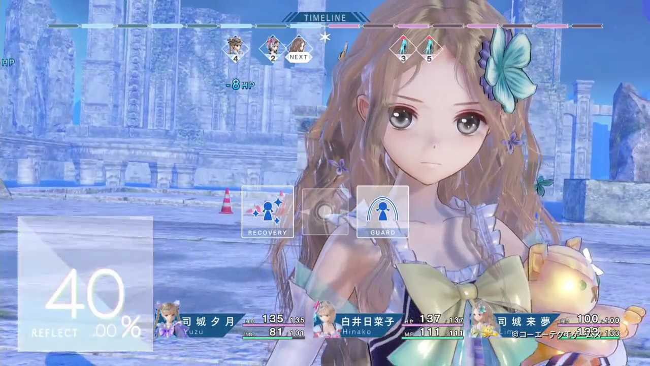 "Blue reflection' play movie battle scenes with girl magic girl wearing panchira I 6