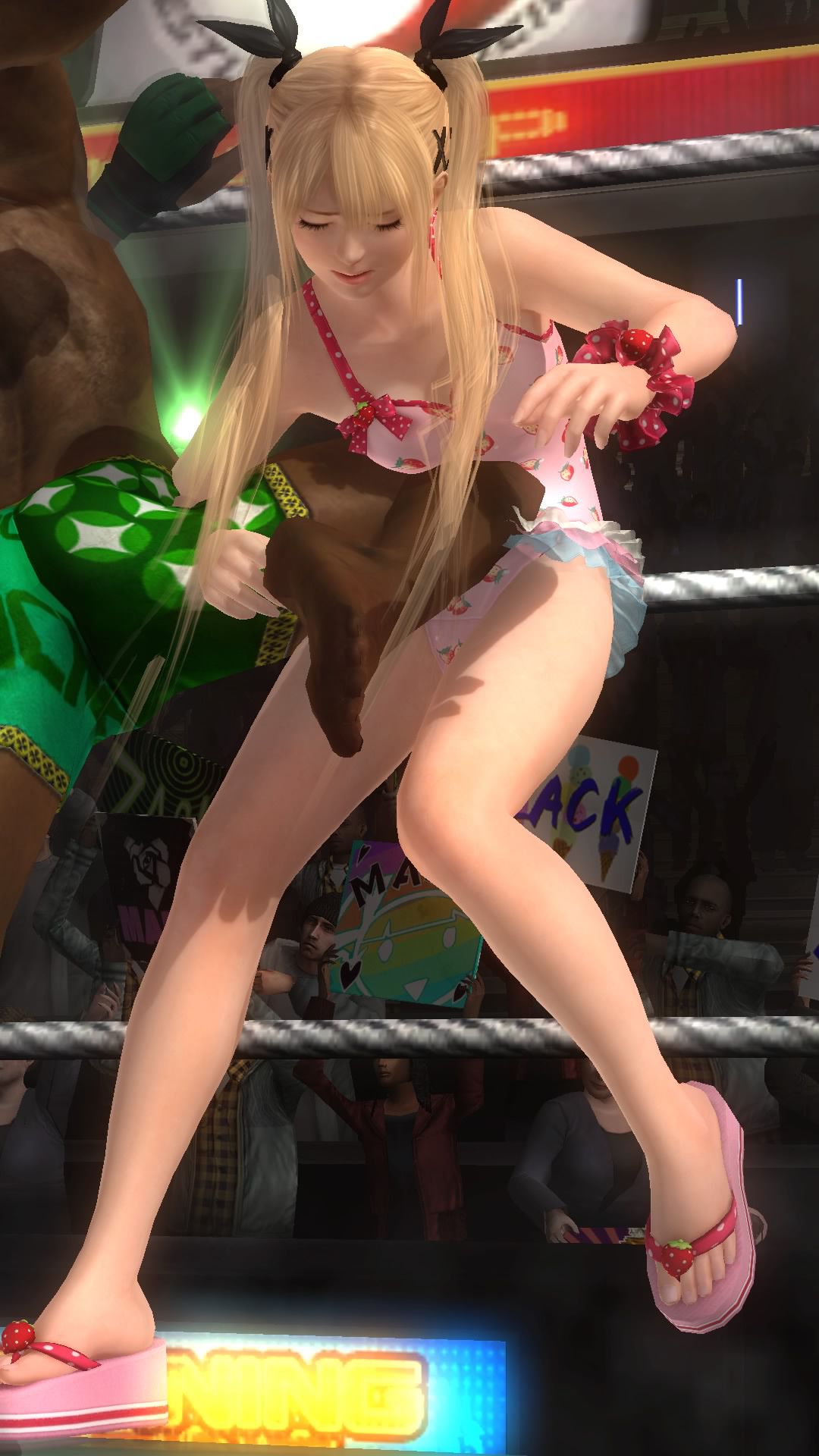 DOA5LR Marie-Rose (soft or sexy COS) to nightmare stand the dust stamps at ryona 10