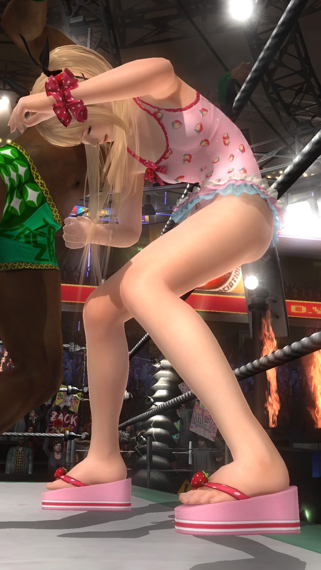 DOA5LR Marie-Rose (soft or sexy COS) to nightmare stand the dust stamps at ryona 12