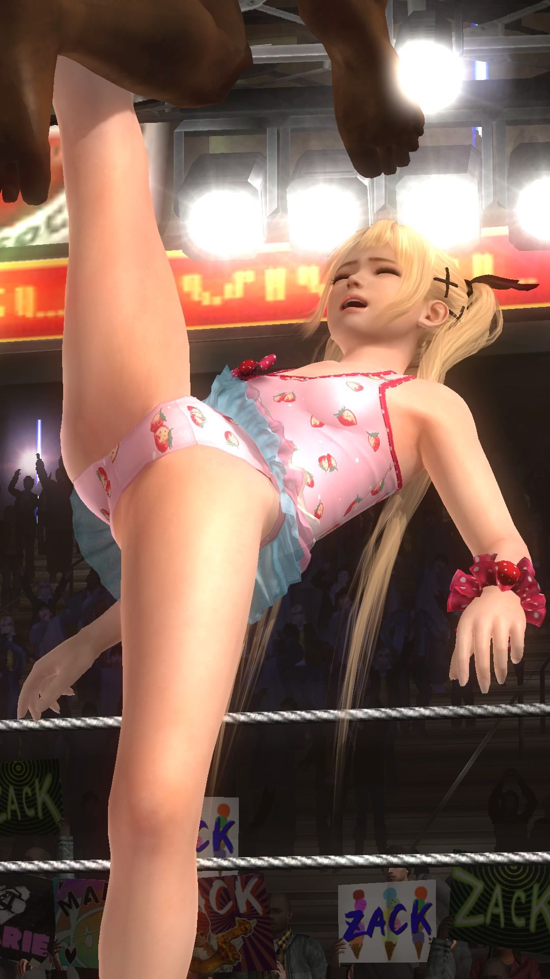 DOA5LR Marie-Rose (soft or sexy COS) to nightmare stand the dust stamps at ryona 27