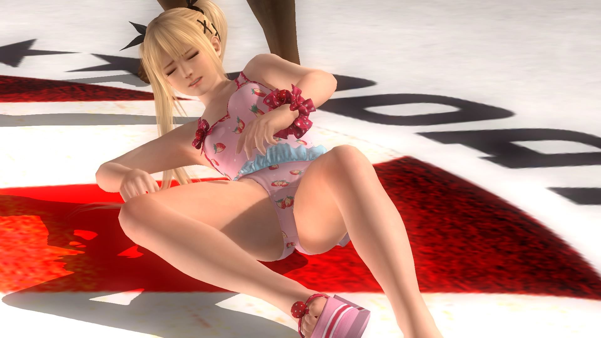 DOA5LR Marie-Rose (soft or sexy COS) to nightmare stand the dust stamps at ryona 39