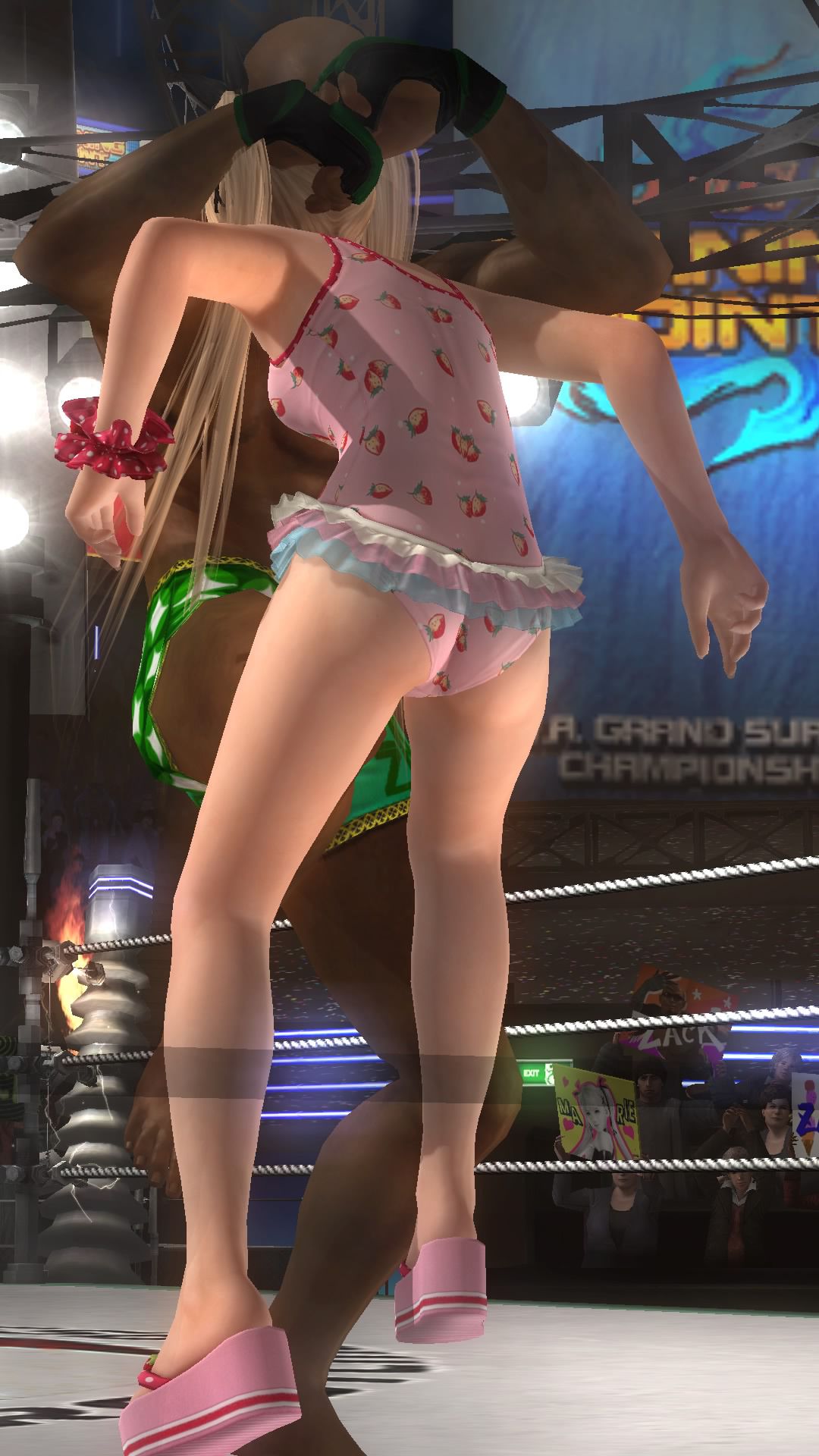 DOA5LR Marie-Rose (soft or sexy COS) to nightmare stand the dust stamps at ryona 6