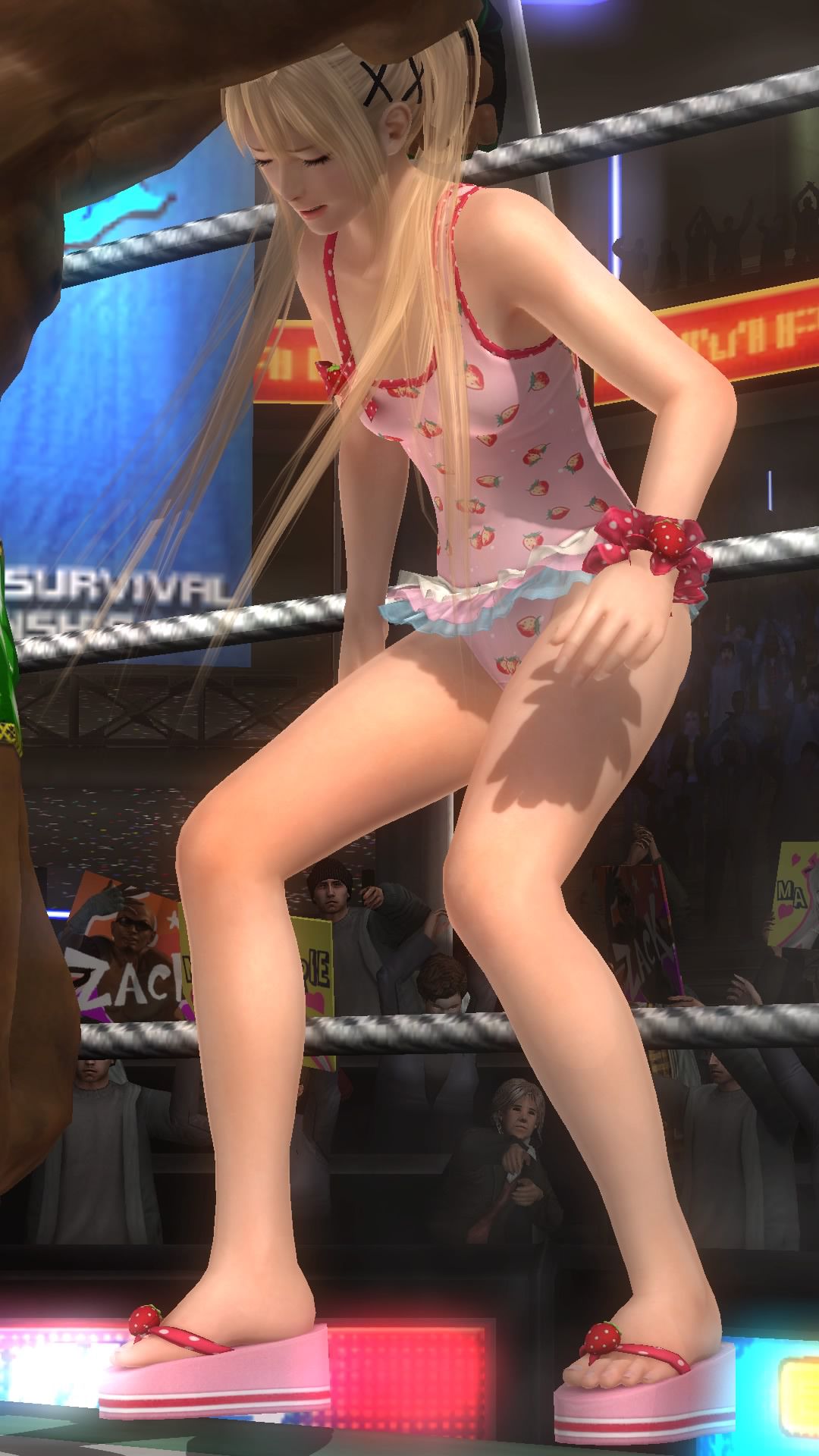 DOA5LR Marie-Rose (soft or sexy COS) to nightmare stand the dust stamps at ryona 7