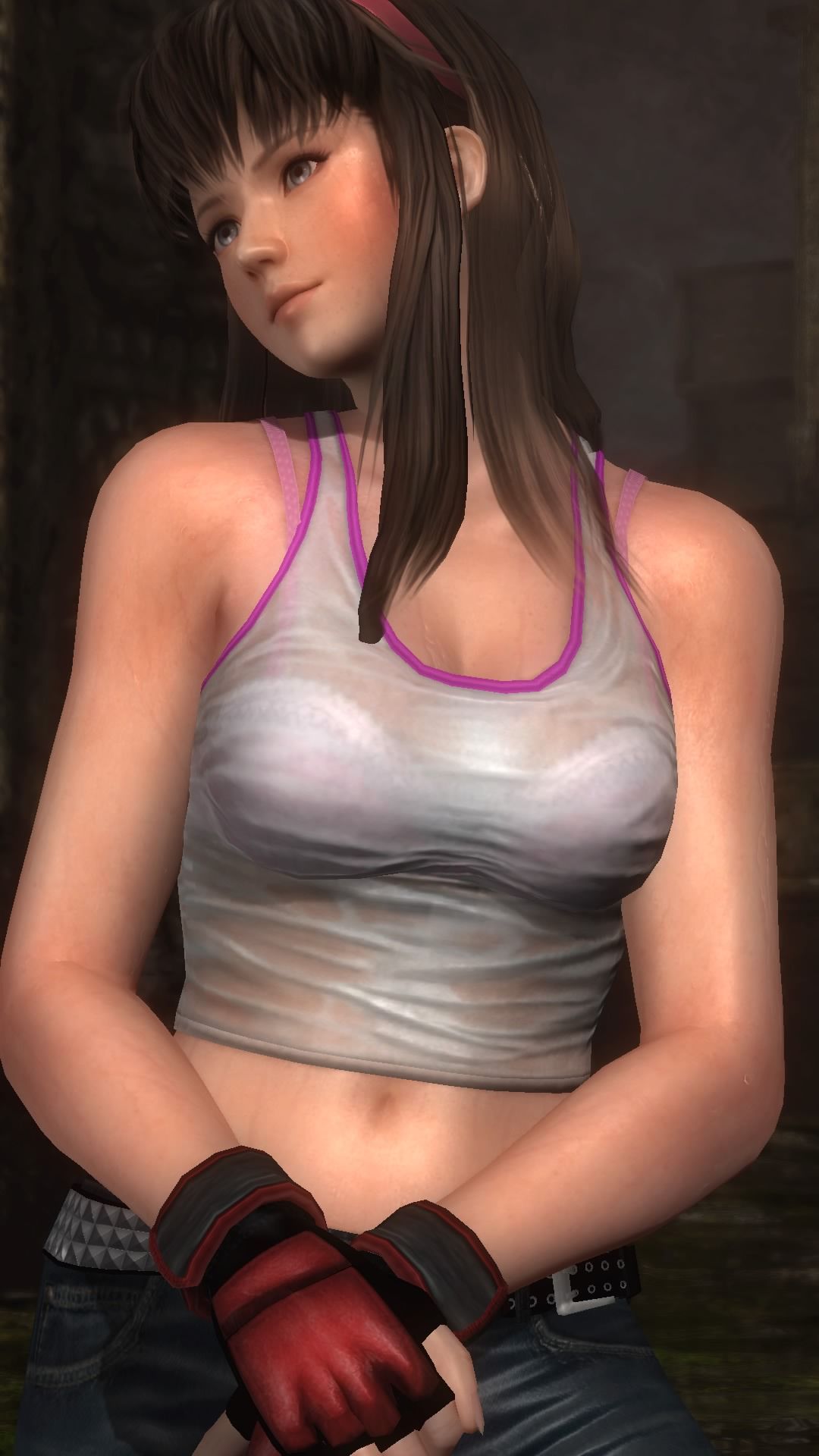 DOA5LR Hitomi (defaucos) sheer bra and getting breasts tried massaging 23