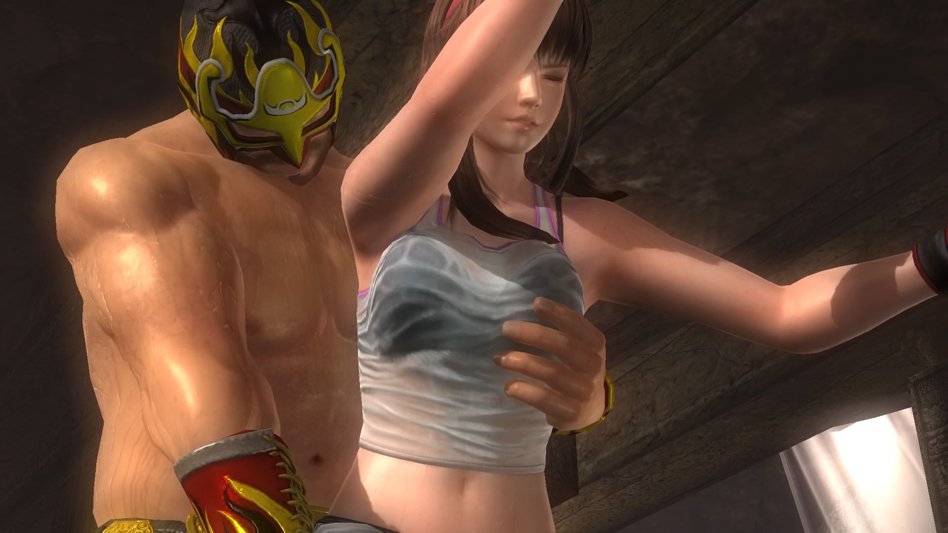 DOA5LR Hitomi (defaucos) sheer bra and getting breasts tried massaging 8