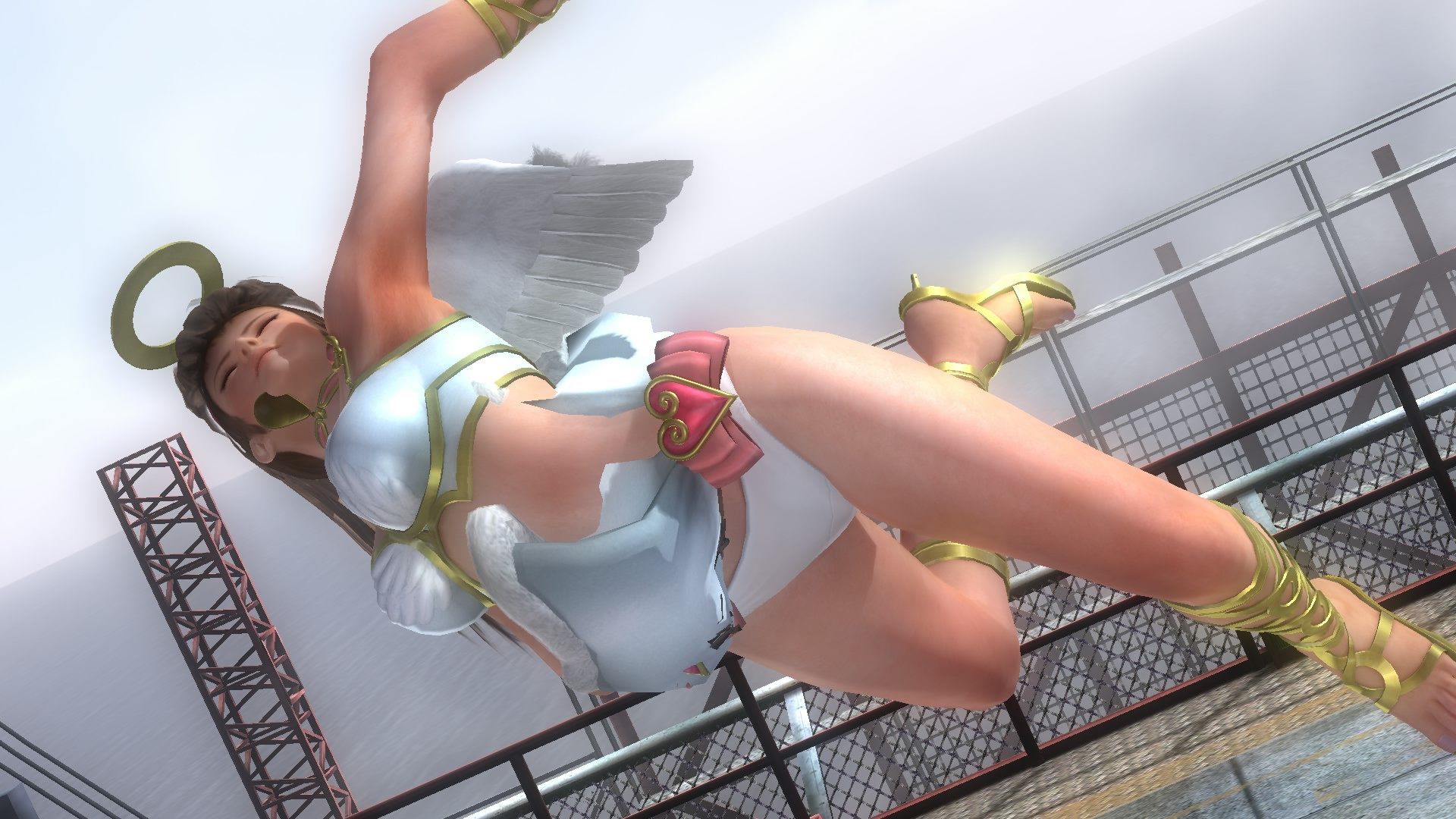 DOA5LR Hitomi (dress Hallow) the Jurassic trailer at ryona 27