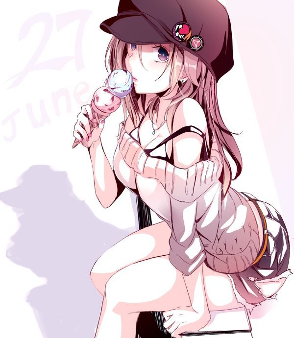 [8/10 is hat day] 50 images of girl with Hat 39