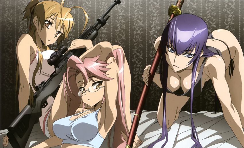 "Guy from" the busujima Saeko enclosed do not stop the orgy show.! [Highschool of the dead] 22