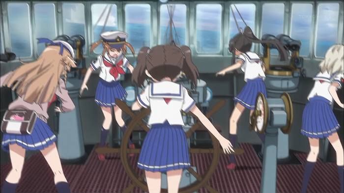 [High school fleet (Yes pretend): episode 11 "large ship Slugger went in a pinch! '-With comments 14