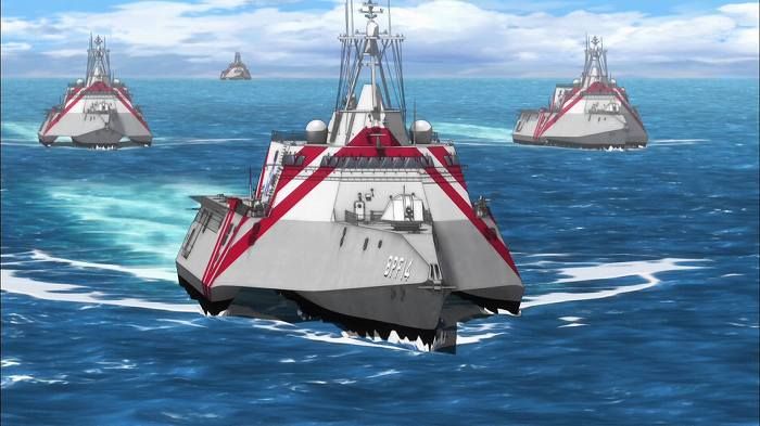 [High school fleet (Yes pretend): episode 11 "large ship Slugger went in a pinch! '-With comments 21