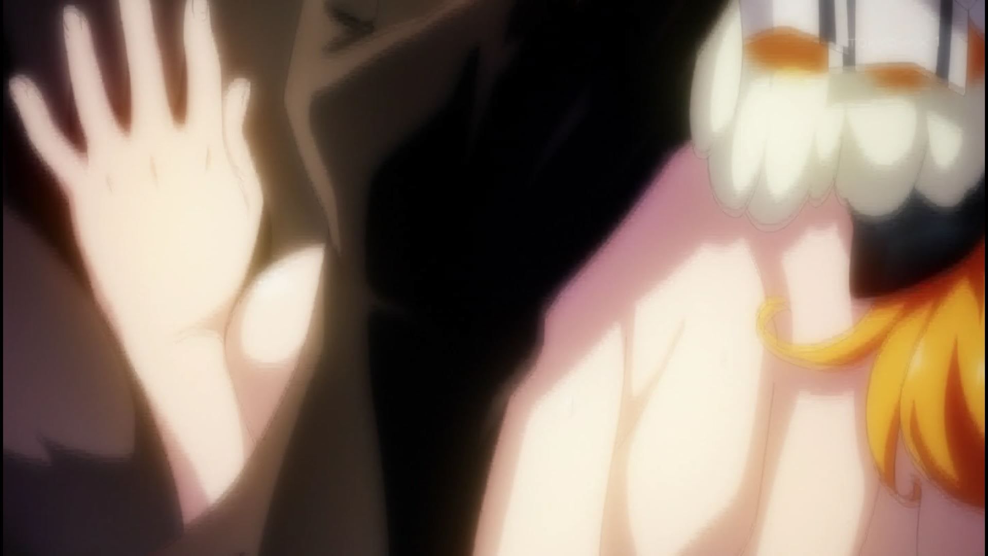 In the anime "Harem in the Otherworldly Labyrinth" episode 1, there is an erotic scene where you get stuck with a sex slave girl! 19