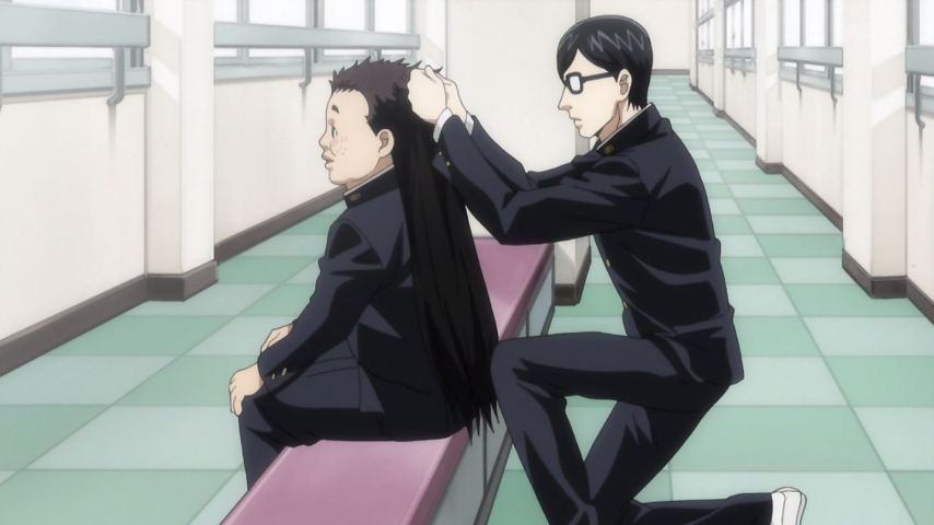 Sakamoto is? 6's 'love of school rules and through the camera' thoughts. W crazy talk 4