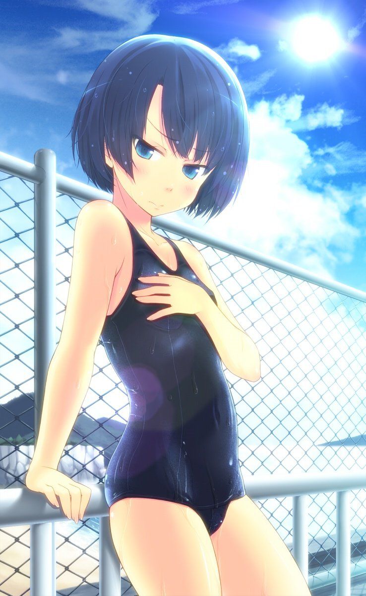 Best swimsuit! Is Navy Blue school water image bothers her best? 6